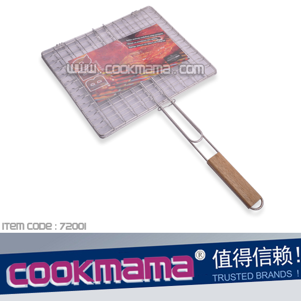 Stainless Steel grilling basket 33x29cm