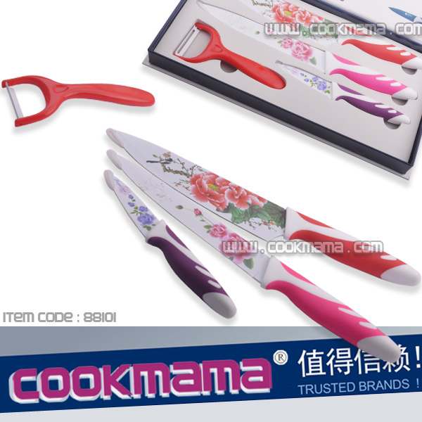 4pcs non-stick Knife set with gift box