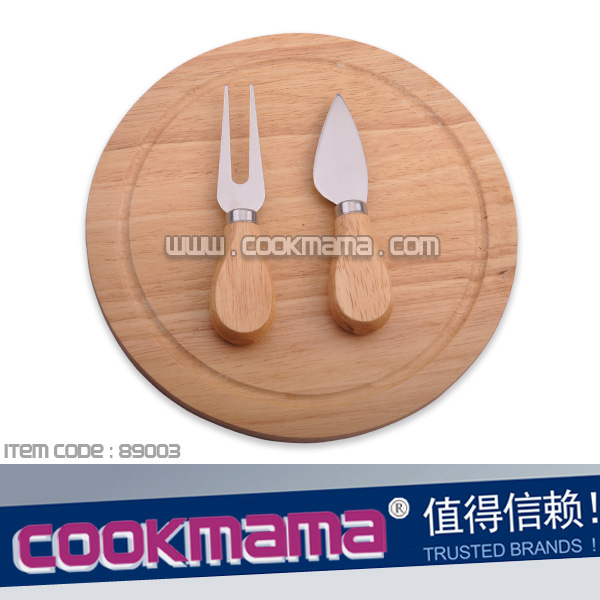 3pcs wood handle cheese tools