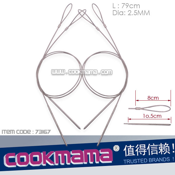 304 Stainless Steel flexible grilling kebab skewers,wire skewer,fire wire skewer