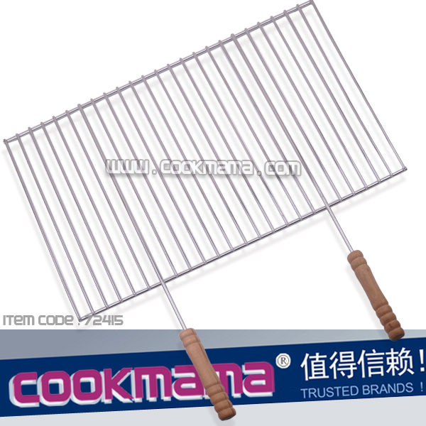 oversize XL grilling basket WITH wood handle