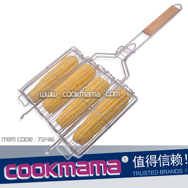 2015 NEW 4-piece corn grill basket with chrome plated