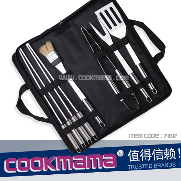 8pcs barbecue grill tool set with bag