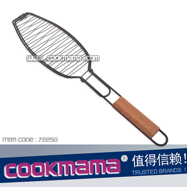 Non-Stick Single Fish Basket,fish grill basket,single fish basket